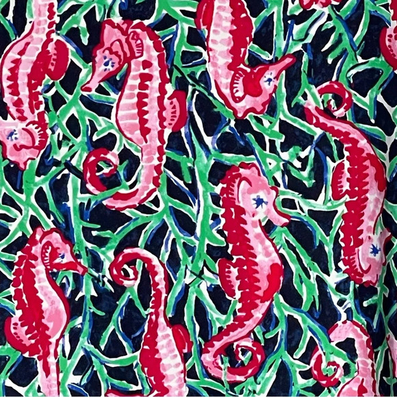 Talbots Seahorse Flounce Sleeve Cover-Up/Multicolor 29714 - Picture 7 of 14